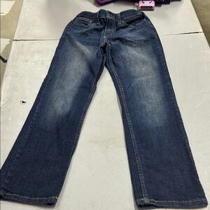(🍎4 For $15)True Craft Flex Kids size 12 Dark Blue Jeans